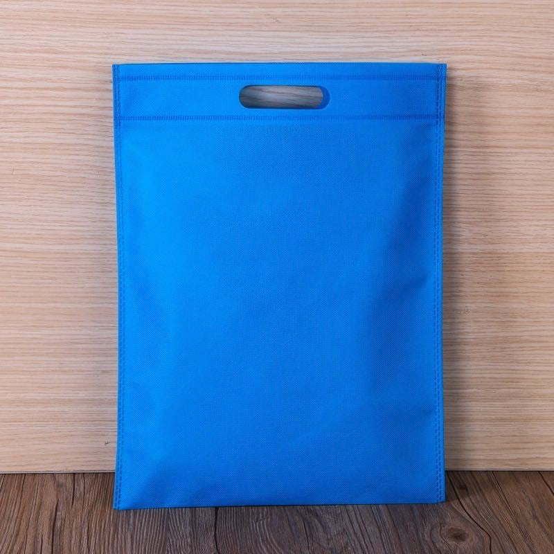 50pcs Pack Non-Woven Flat Bag with Die-Cut Handle | Eco-Friendly Tote for Events & Packaging | 4 Sizes