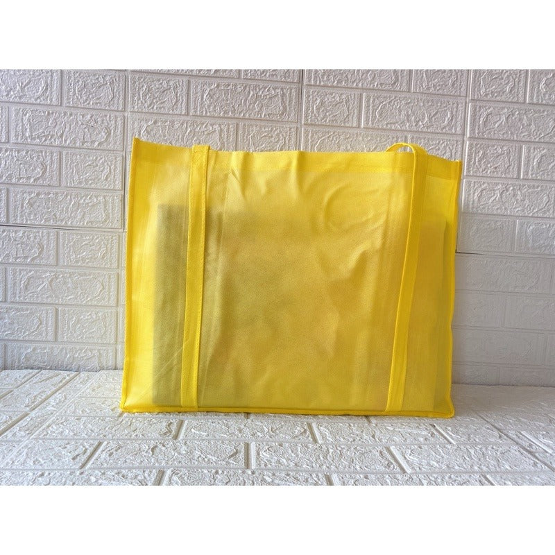 HE#5 | 10pcs PackExtra Large Non-Woven Shopping Tote Bag with Long Handles | Heavy Duty Reusable Bag