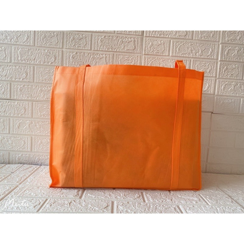 HE#5 | 10pcs PackExtra Large Non-Woven Shopping Tote Bag with Long Handles | Heavy Duty Reusable Bag