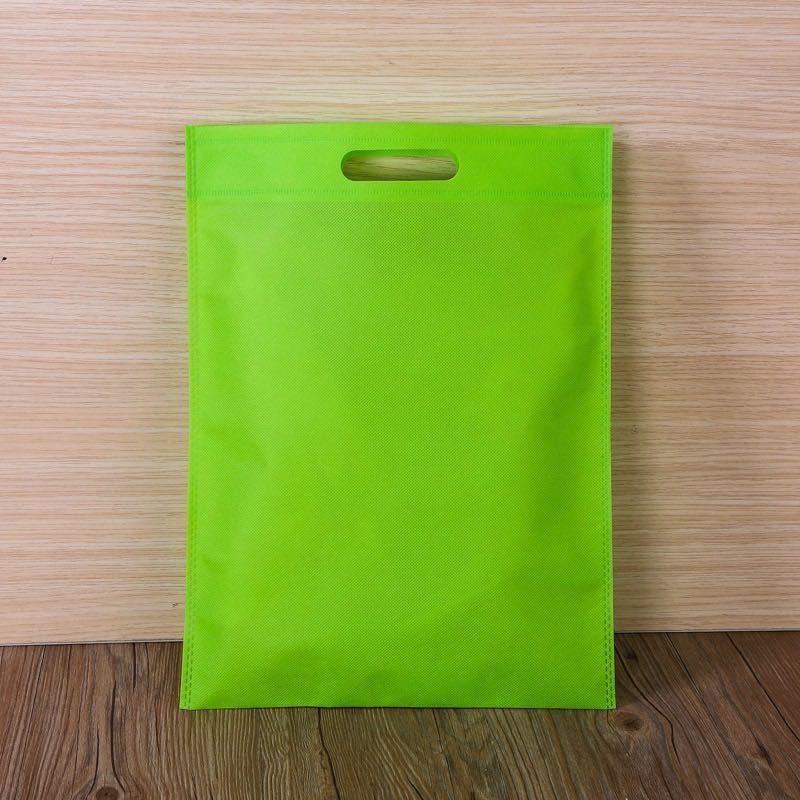 50pcs Pack Non-Woven Flat Bag with Die-Cut Handle | Eco-Friendly Tote for Events & Packaging | 4 Sizes