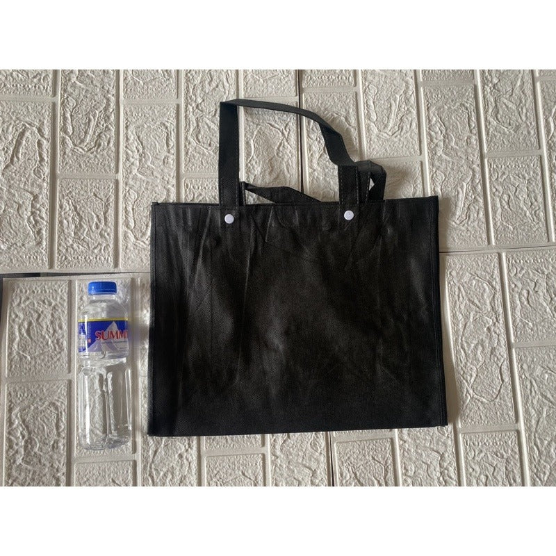 HE#4 | 10pcs Pack Non-Woven Lunch Bag for Students | Reusable Eco-Friendly Tote with Snap Closure