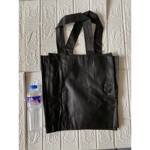 Reusable Non-Woven Shopping Tote Bag | Eco-Friendly Grocery Bags with Long Handles | 10pcs Pack