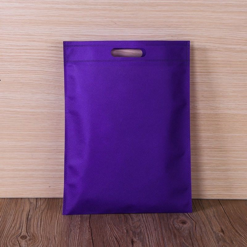 50pcs Pack Non-Woven Flat Bag with Die-Cut Handle | Eco-Friendly Tote for Events & Packaging | 4 Sizes