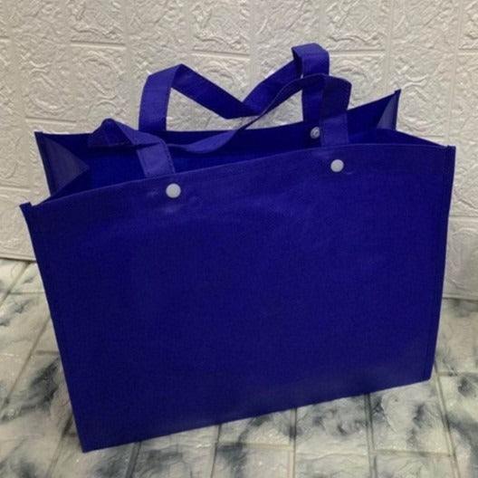 HE#4 | 10pcs Pack Non-Woven Lunch Bag for Students | Reusable Eco-Friendly Tote with Snap Closure