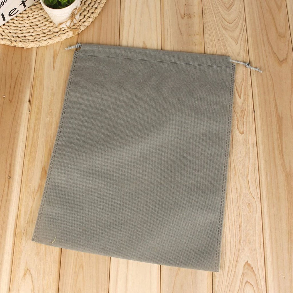50pcs Pack Non-Woven Drawstring Pouch with Double Strings | Reusable Gift & Storage Bags | 4 Sizes