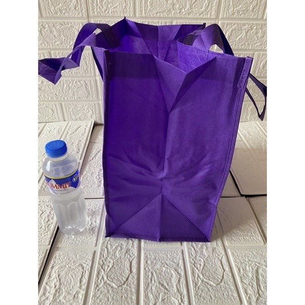 Reusable Non-Woven Shopping Tote Bag | Eco-Friendly Grocery Bags with Long Handles | 10pcs Pack