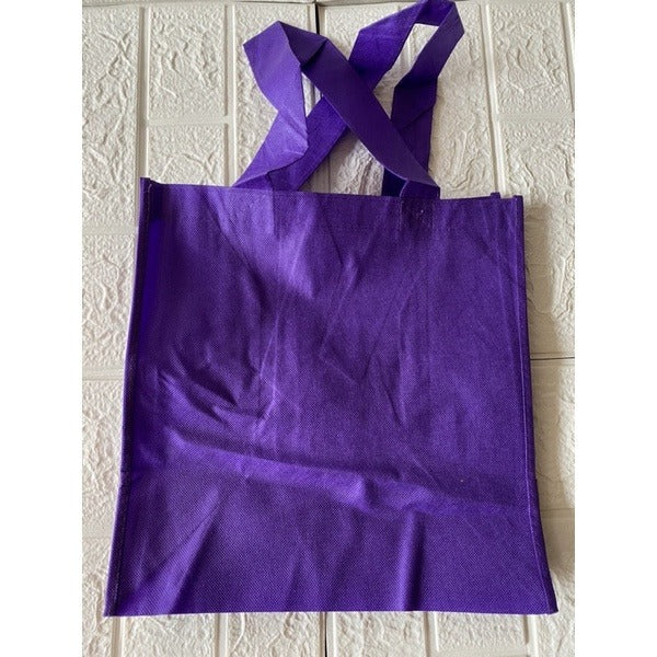 Reusable Non-Woven Shopping Tote Bag | Eco-Friendly Grocery Bags with Long Handles | 10pcs Pack