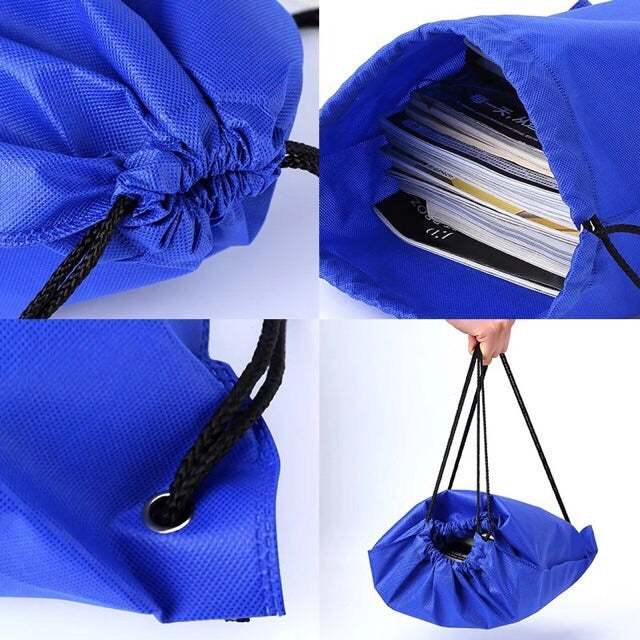 EL#1 | 10pcs PackNon-Woven Drawstring Backpack Bag | Student Book & Sports Bag | Hot-Selling Eco Tote