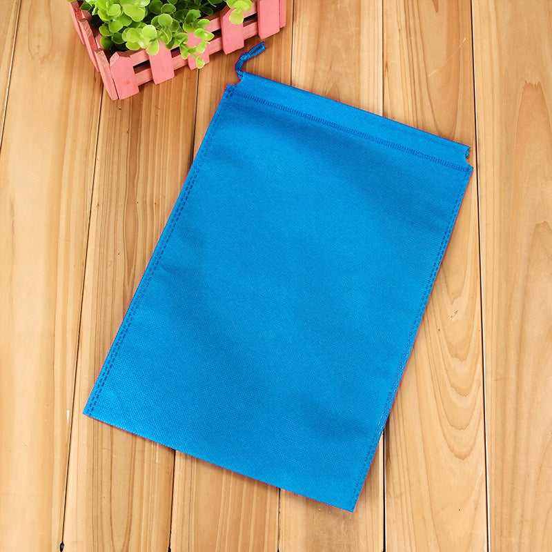 50pcs Pack Non-Woven Drawstring Pouch with Double Strings | Reusable Gift & Storage Bags | 4 Sizes