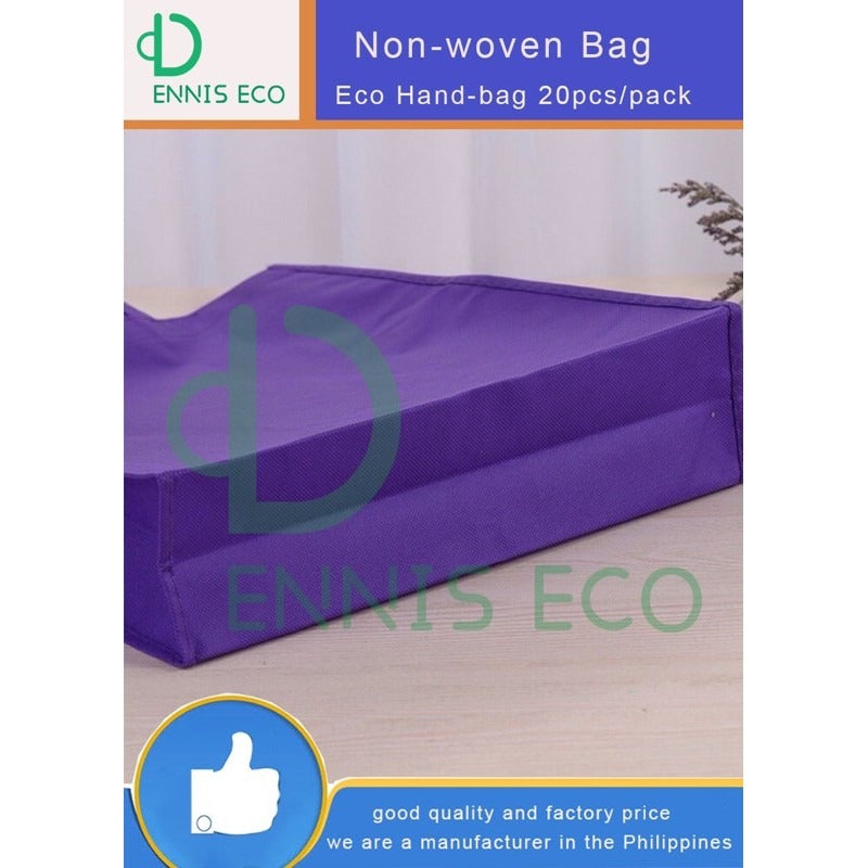 10pcs Pack Non-Woven Hand Tote Bag | Regular Style Eco-Friendly Shopping Bag | 4 Sizes