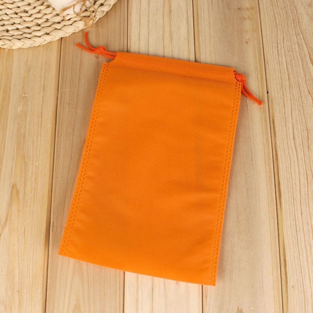 50pcs Pack Non-Woven Drawstring Pouch with Double Strings | Reusable Gift & Storage Bags | 4 Sizes