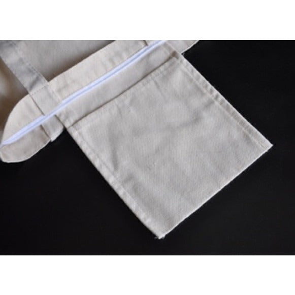 Canvas Tote Bag with Rope Handles | Zipper & Non-Zipper Options | Student, Lunch & Shopping Bag