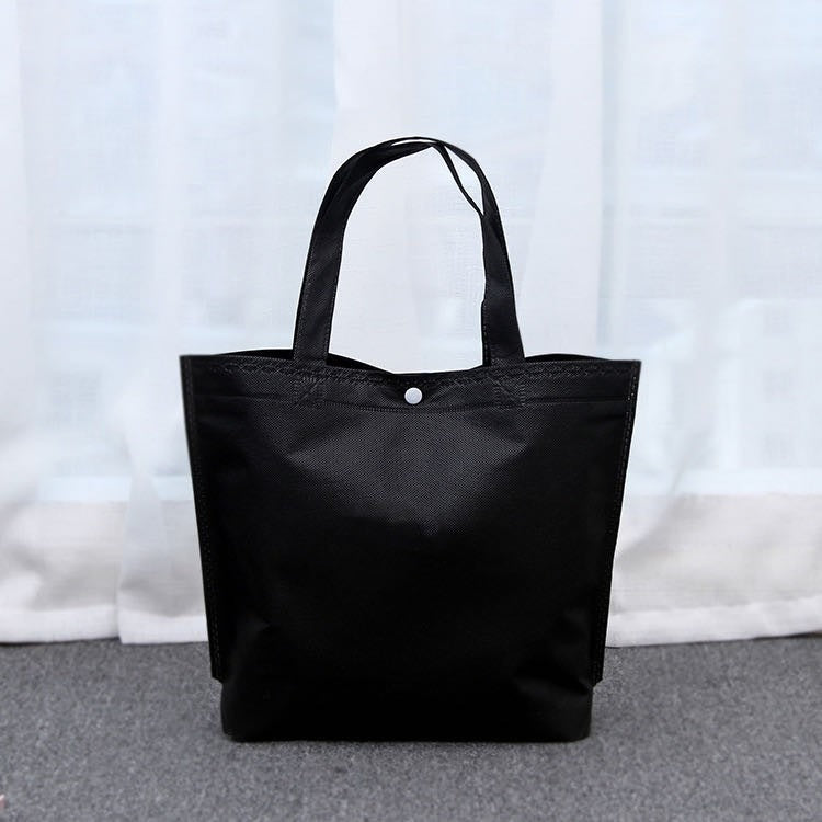 10pcs Pack Non-Woven Lunch Tote Bag with Button Closure | Reusable Shopping Bag | 3 Sizes