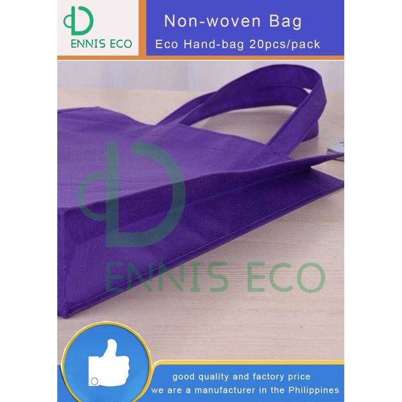 10pcs Pack Non-Woven Hand Tote Bag | Regular Style Eco-Friendly Shopping Bag | 4 Sizes