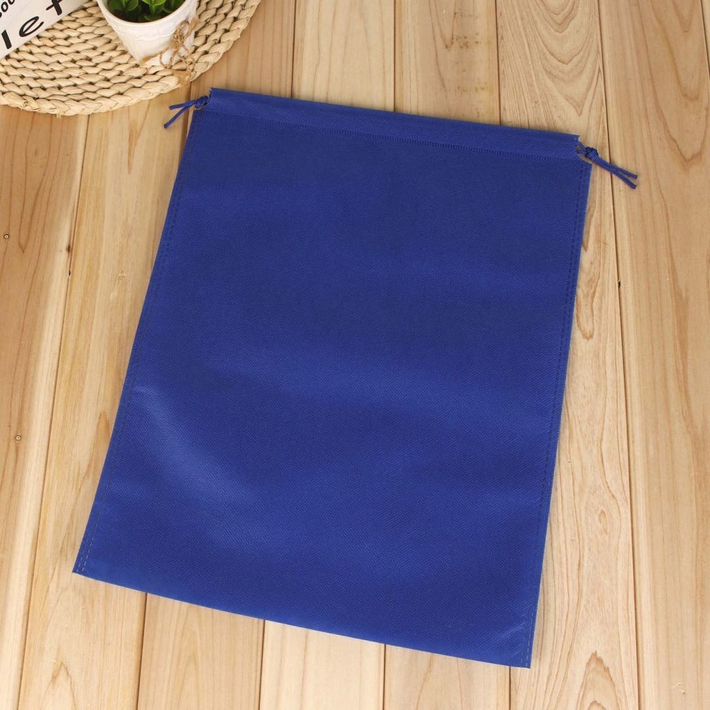 50pcs Pack Non-Woven Drawstring Pouch with Double Strings | Reusable Gift & Storage Bags | 4 Sizes