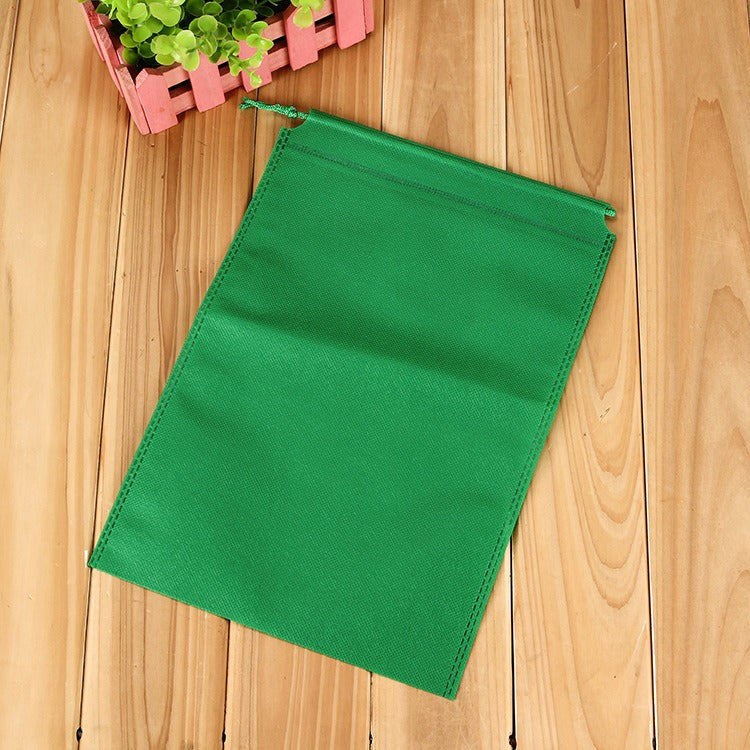 50pcs Pack Non-Woven Drawstring Pouch with Double Strings | Reusable Gift & Storage Bags | 4 Sizes