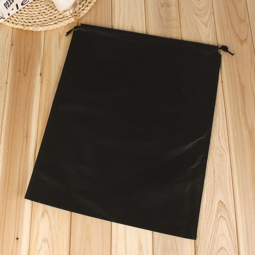 50pcs Pack Non-Woven Drawstring Pouch with Double Strings | Reusable Gift & Storage Bags | 4 Sizes